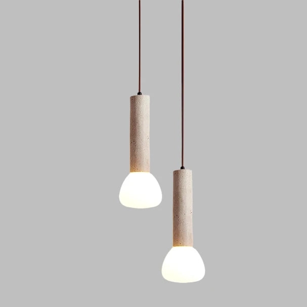 Elegant Travertine Cream Style Pendant Light T2144