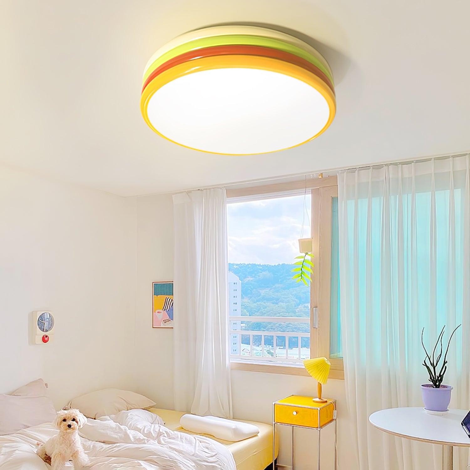 Scandinavian Simple Colorful Acrylic Ceiling Lamp For Bedroom M377