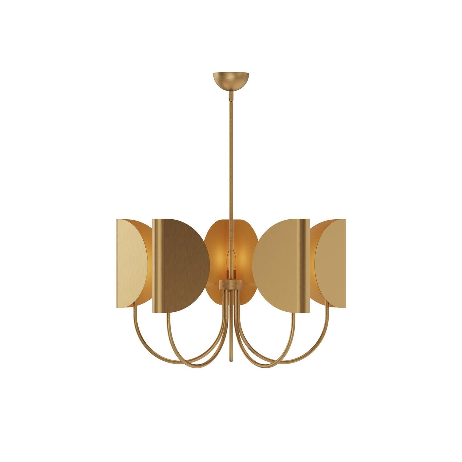 Leaf Brass Chandelier T1772