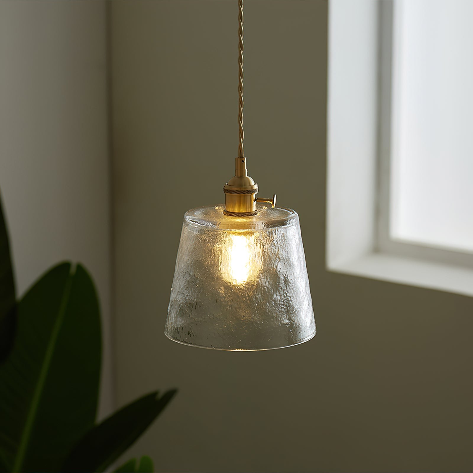 Retro Small Cup Glass Pendant Lamp M174