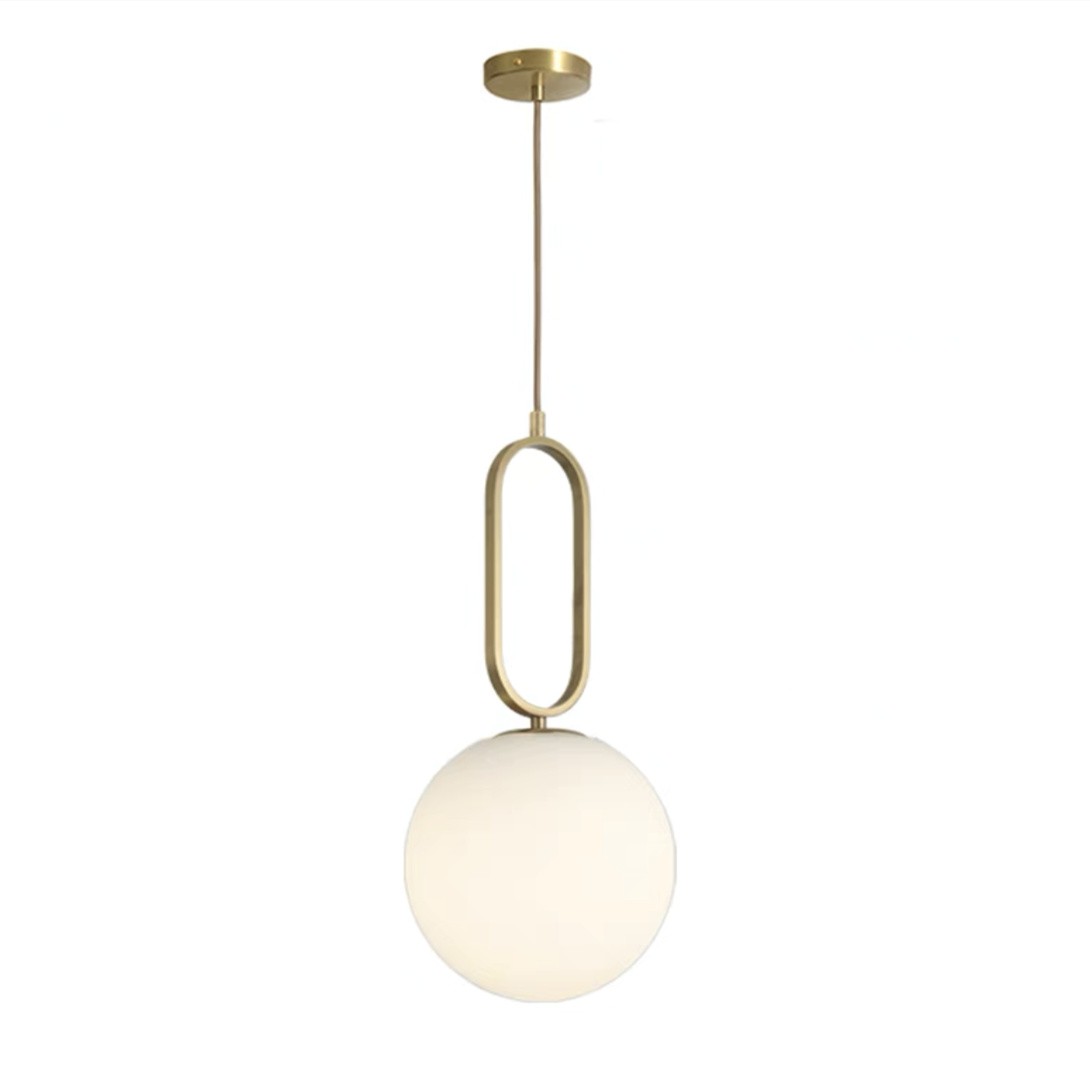 Large Minimalist Oval Ring Pendant Light