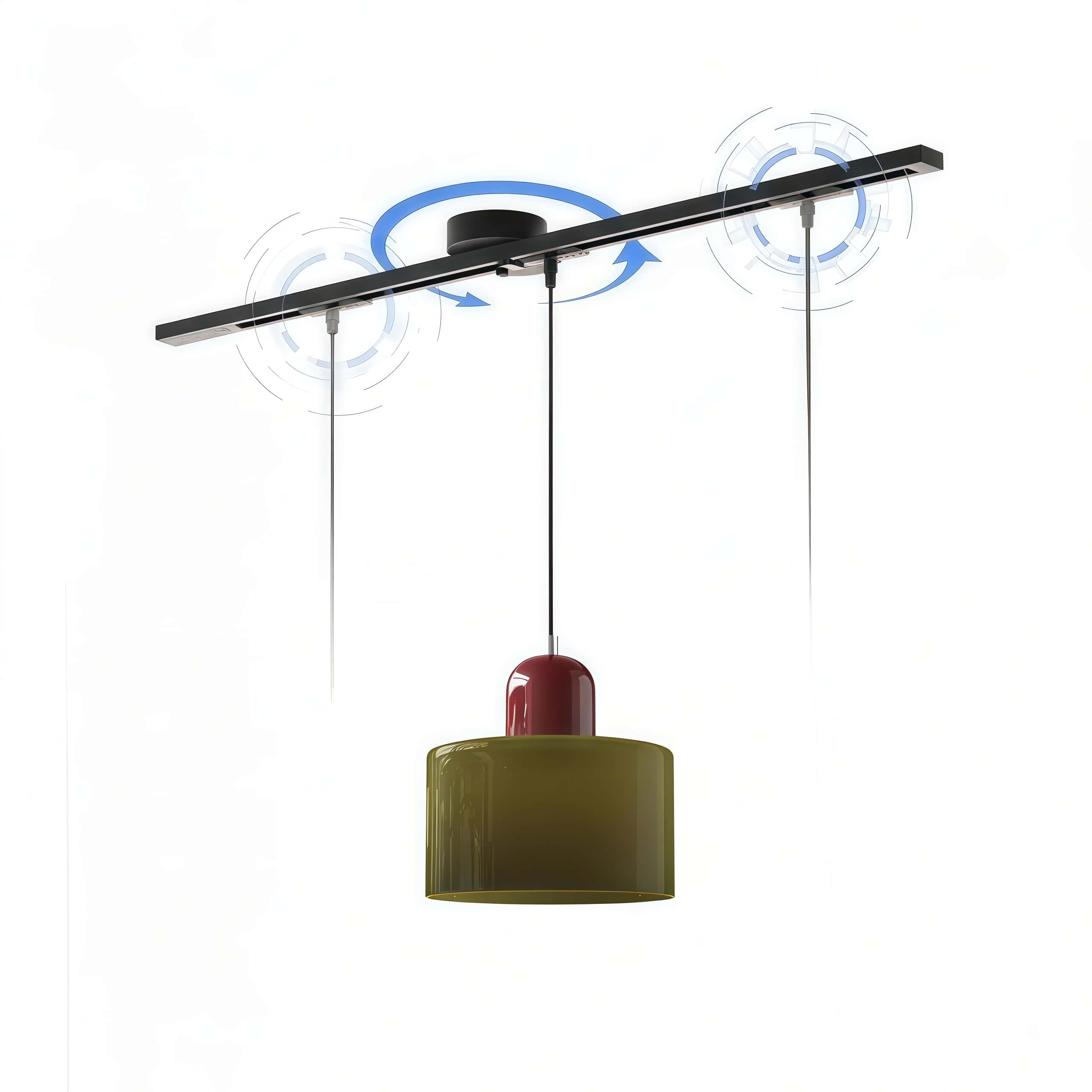 Axitra Rotatable Pendant Light Ceiling Rail – Sleek Adjustable Track for Pendant Lights Contemporary N21