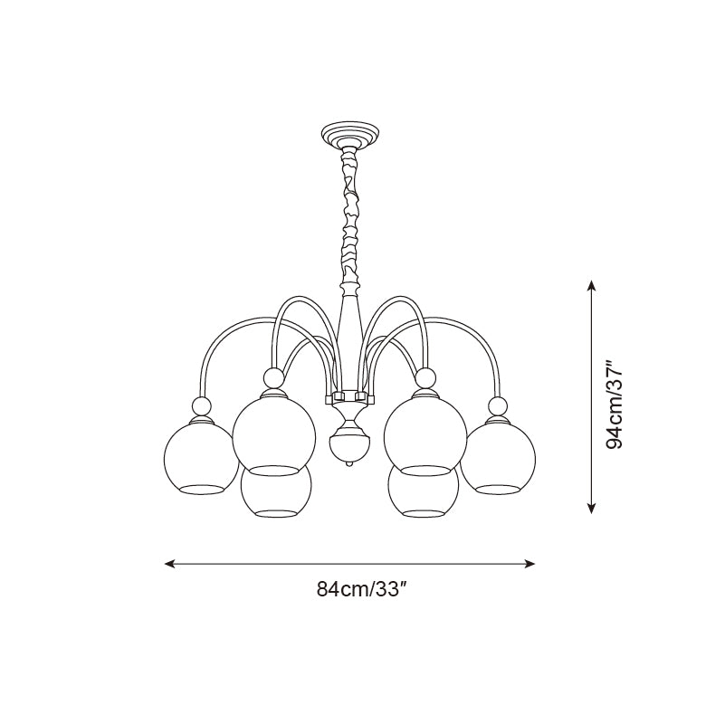Solstice Glow Chandelier T1376