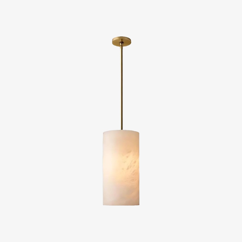 Lumastera Natural Stone Texture Cylindrical Pendant Lamp - Luxury Lamp for Living Room T1220