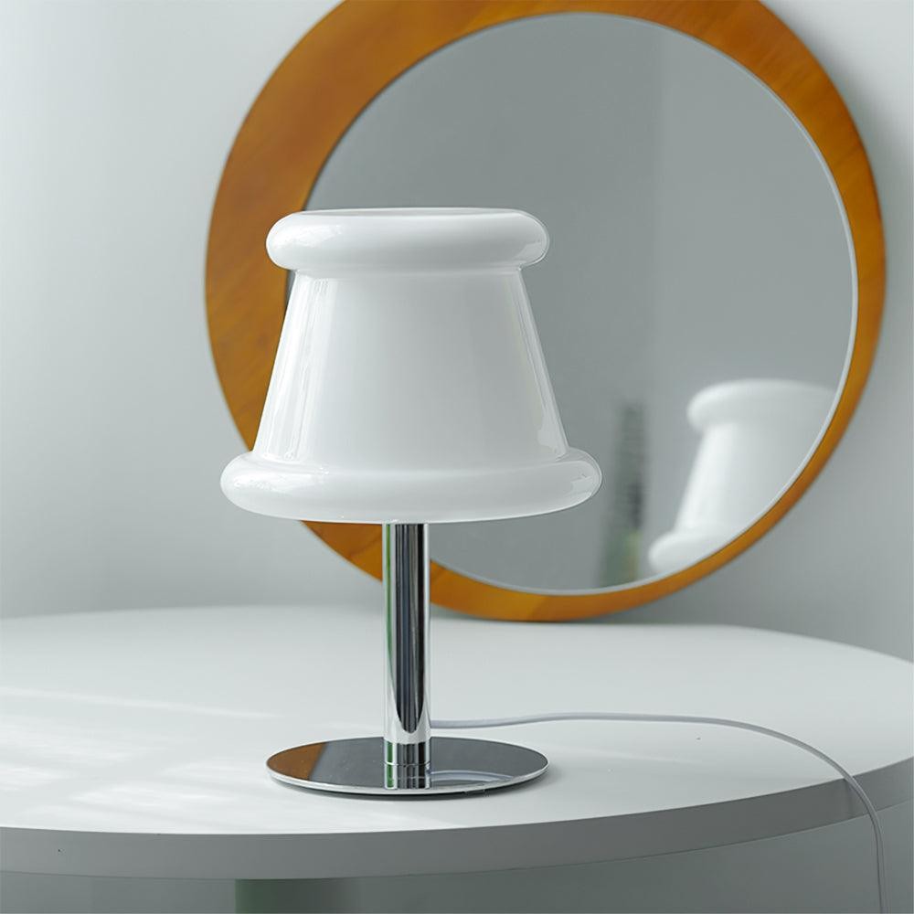 Cream Creative Irregular Cylindrical Table Lamp M533