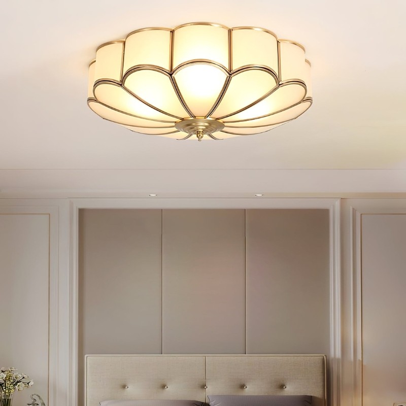 Flower Shape Glass Recessed Ceiling Light S166