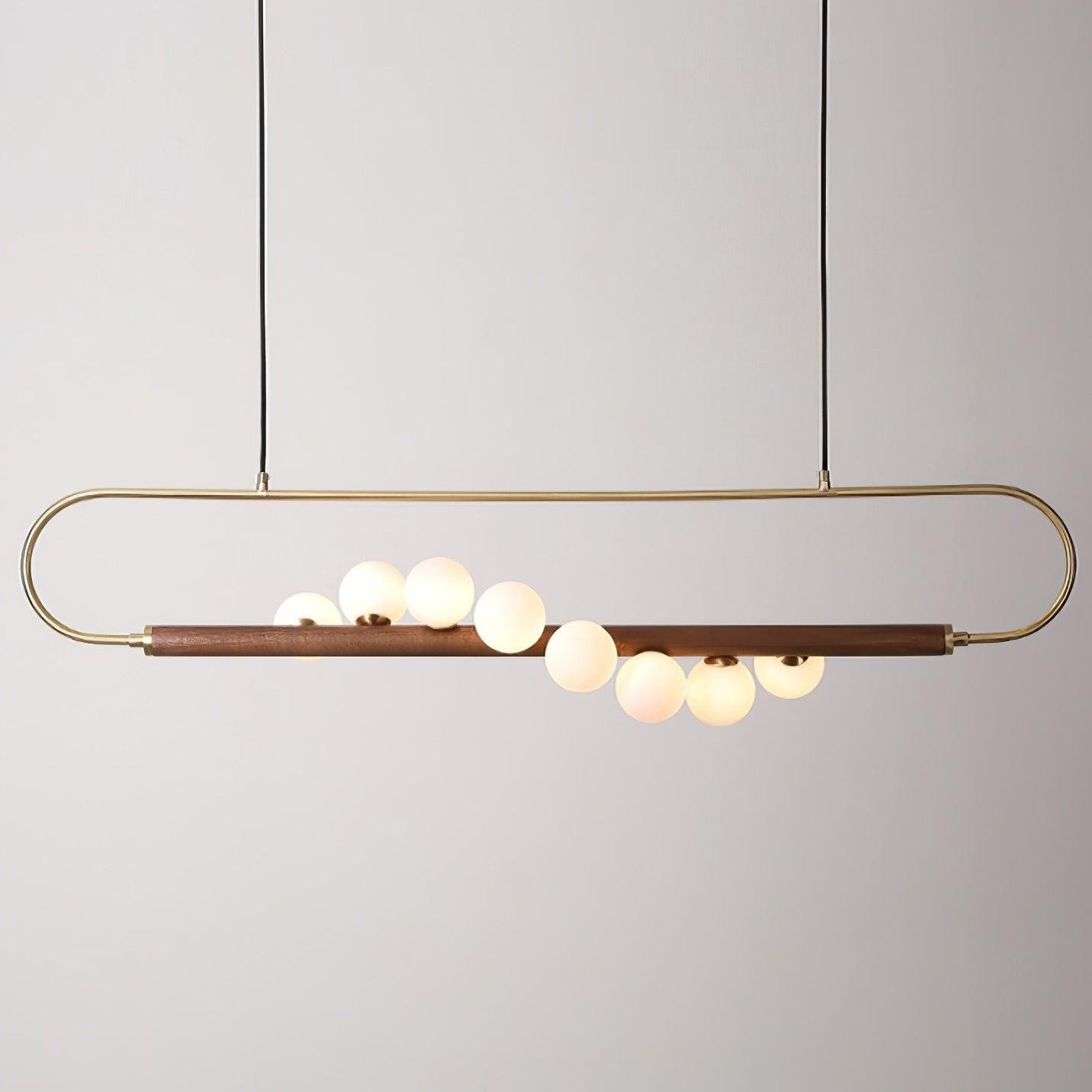 Modern Walnut Simple Chandelier M32