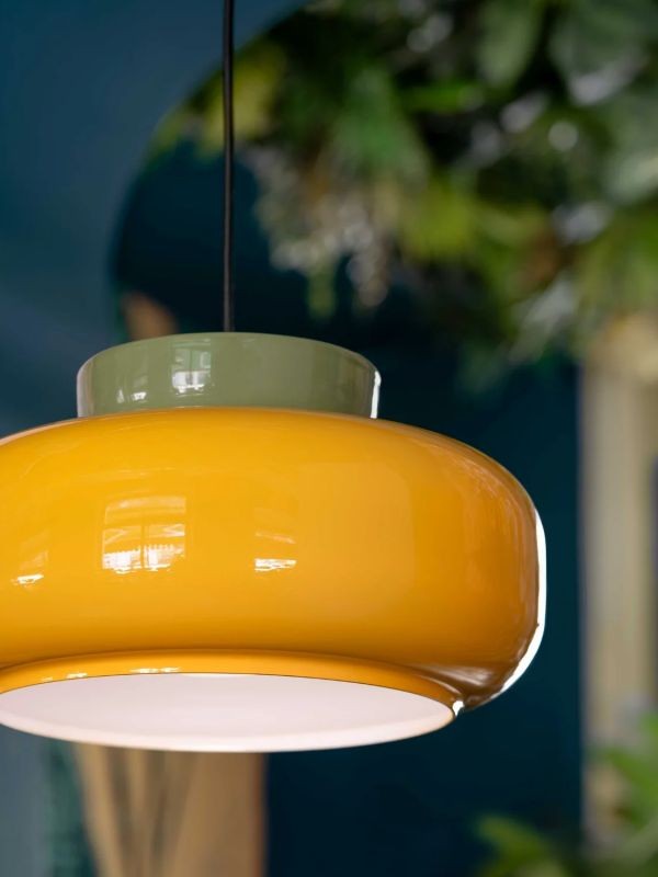 Fiesta Colorful Bowl-Shaped Pendant Light - Modern Ceramic for Dining Room T068