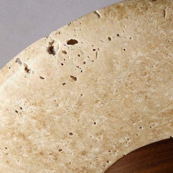Natural Stone Travertine Ceiling Light - Minimalist Cylindrical Lamp G31