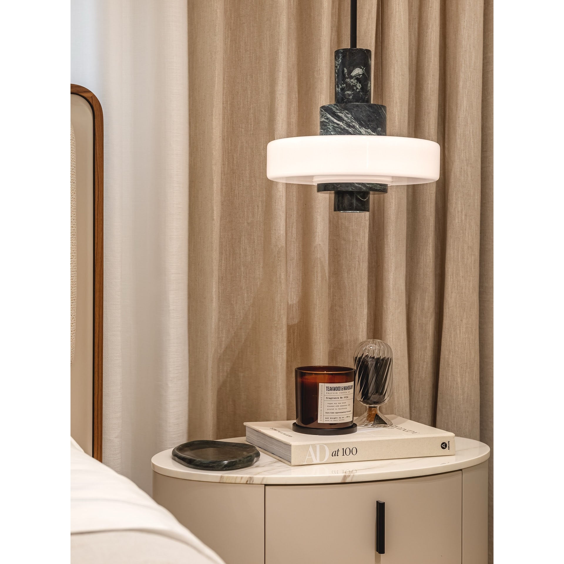 Mercury Green Marble Pendant Lamp T1931