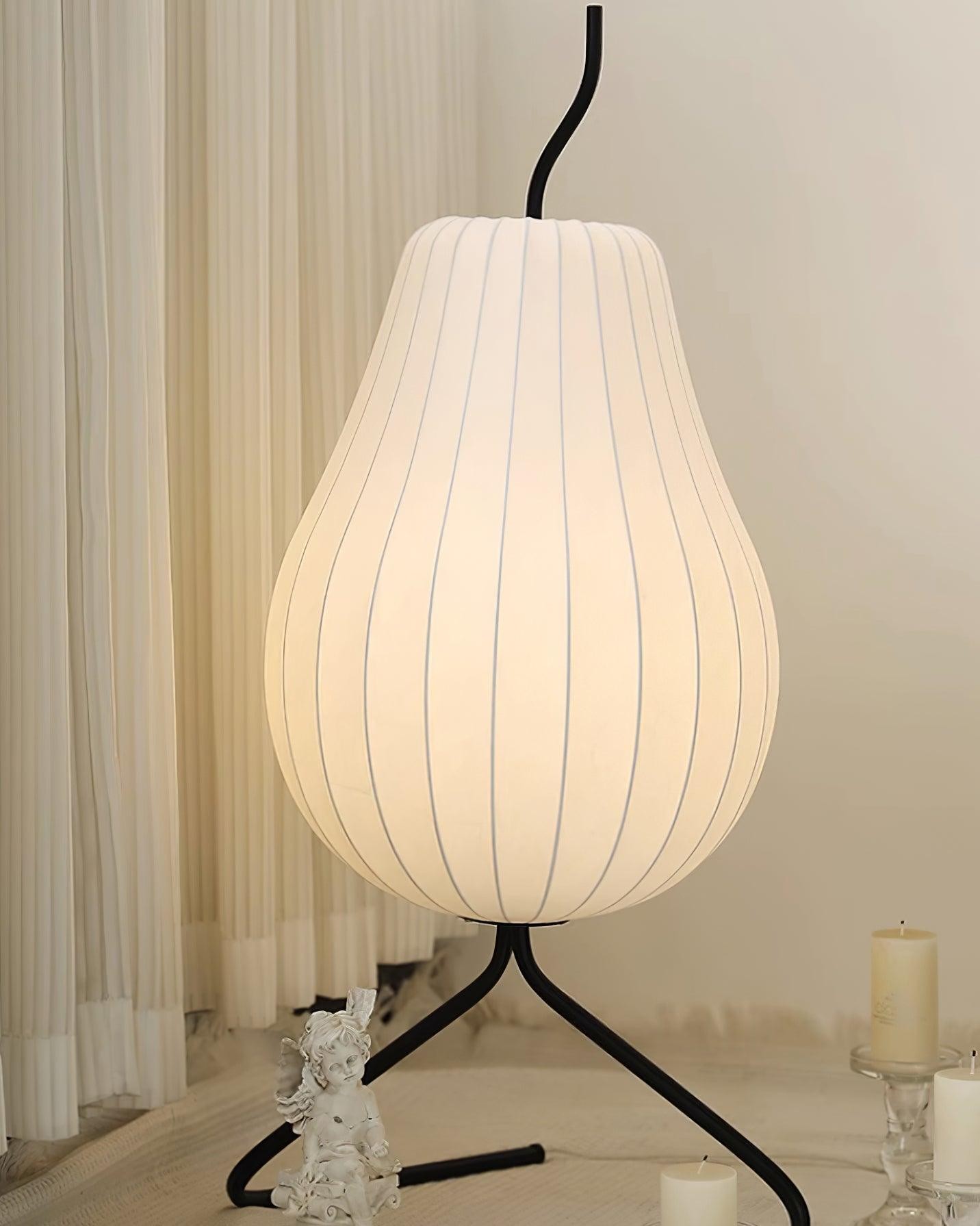 Pear-shaped Shite Floor Lamp Suitable For Living Room M519