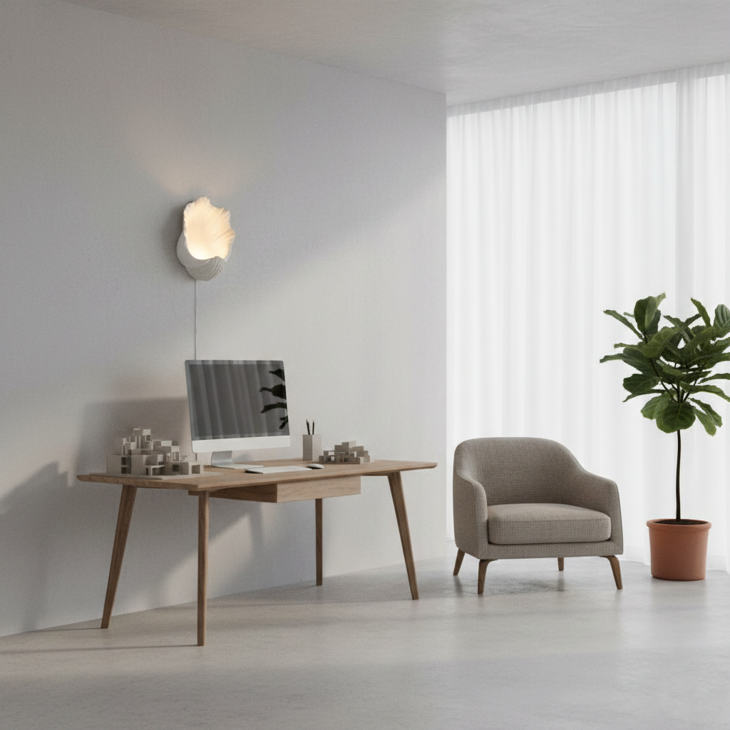 Selka Scallop Nordic Resin Wall Lamp T2192