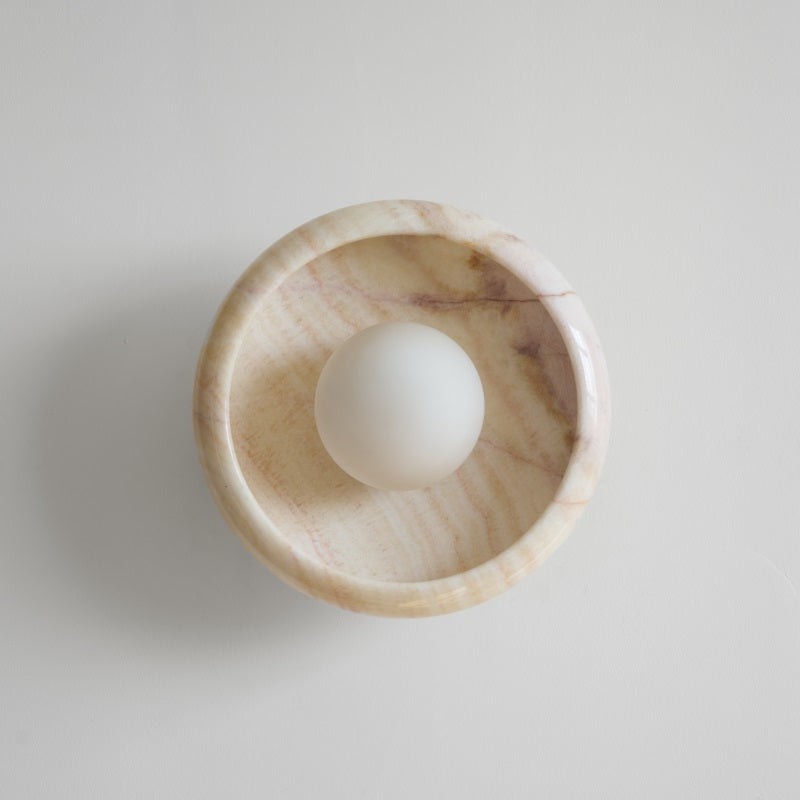 Bowl - Shaped Marble Wall Lamp P064