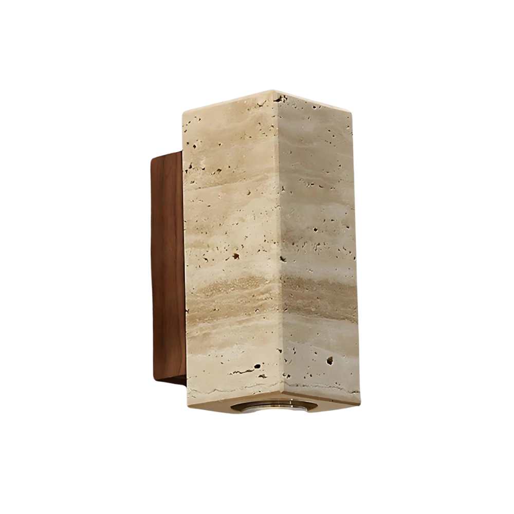 Wabi-Sabi Aura Travertine Wall Light T2022