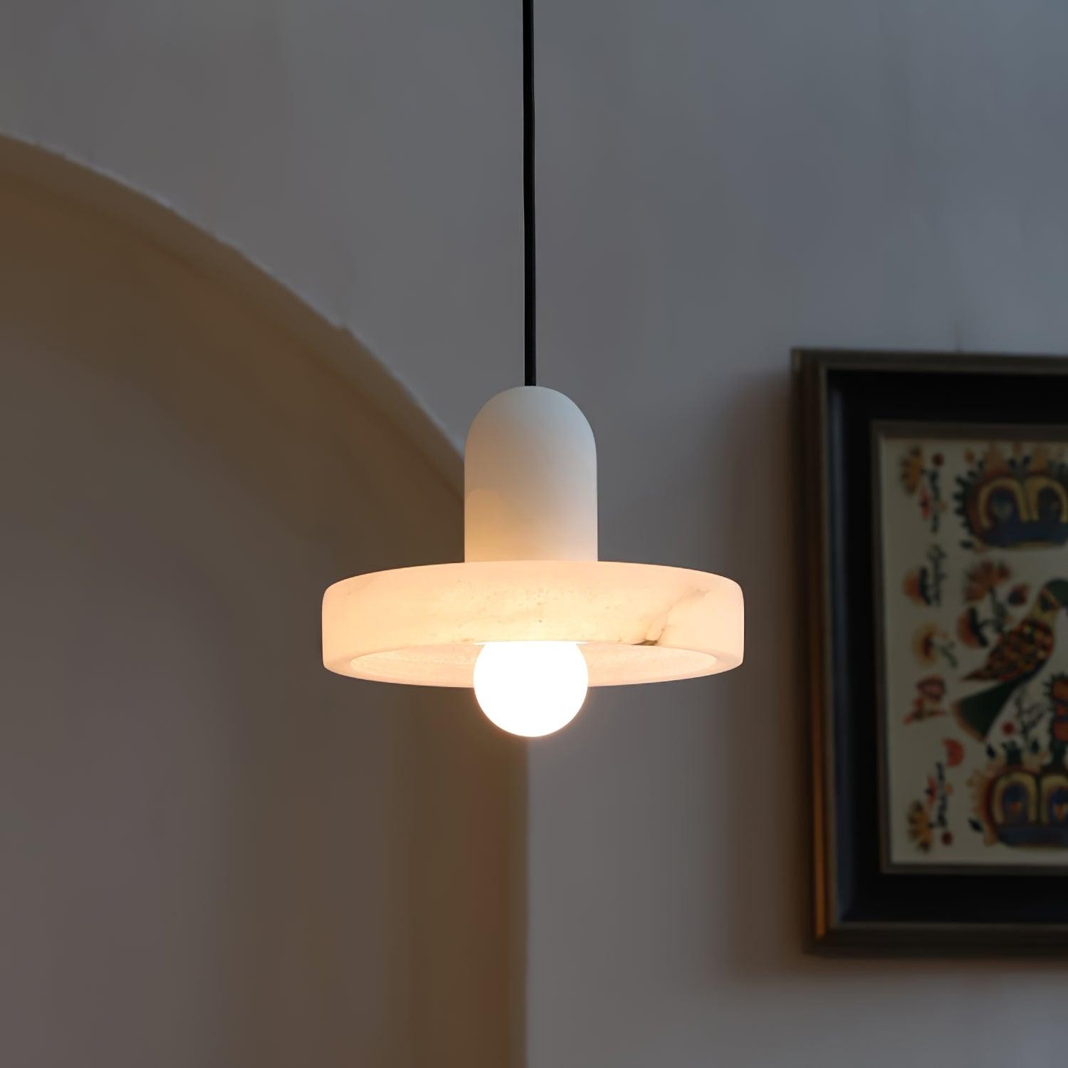 Elegant Creative White Alabaster Pendant Light G10
