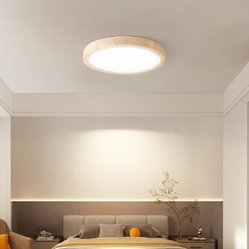 Round Ceiling Light - Nordic Travertine for Living Room S298