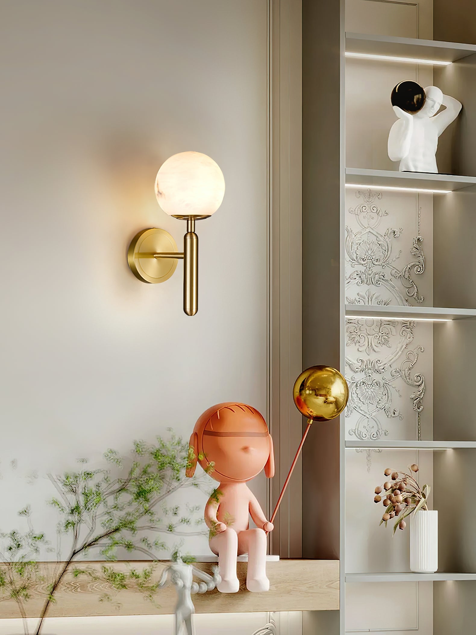 Mian Alabaster Wall Lamp T1663
