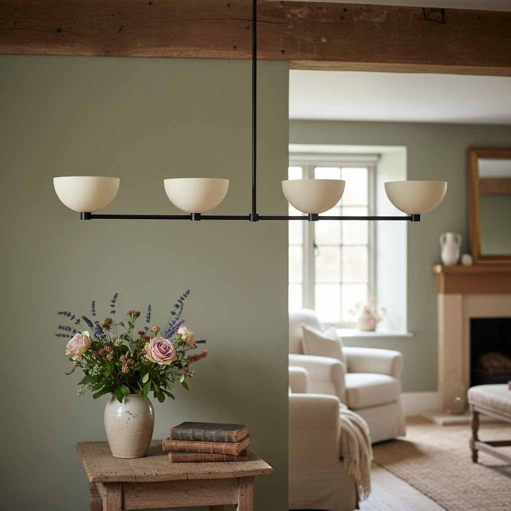 Metio Dome Elegant Chandelier Light - Decorative Ceiling Fixture for Home T382