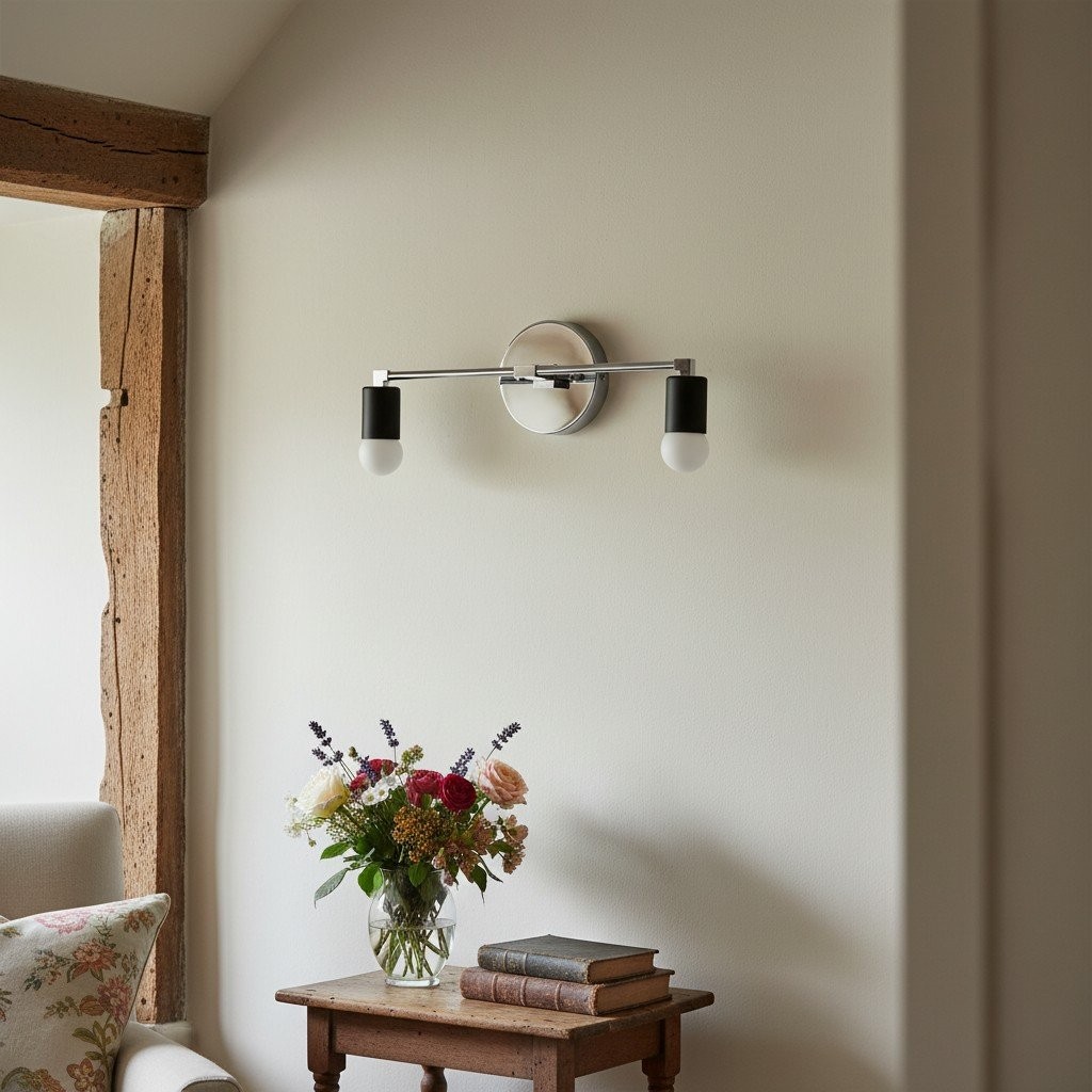 Mobilux Line industrial Bathroom Vanity Light - Minimalist Wall Sconce - Elegant Fixture T322