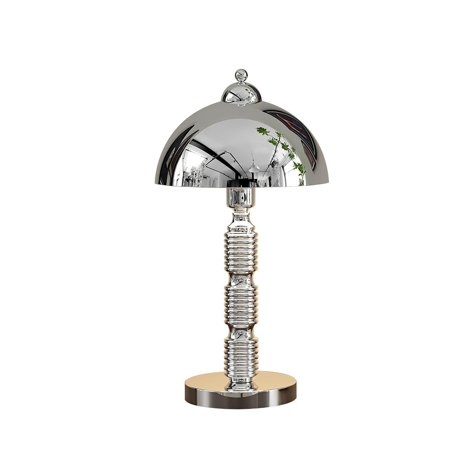 Nordic Iron Round Shade Pleated Base Table Lamp M260