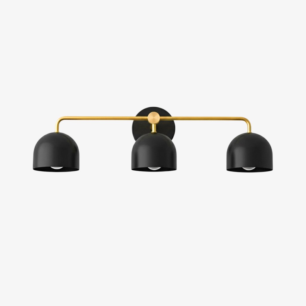 Metio Dome Farmhouse Wall Lamp - Metal Bathroom Mirror Sconce Light T450