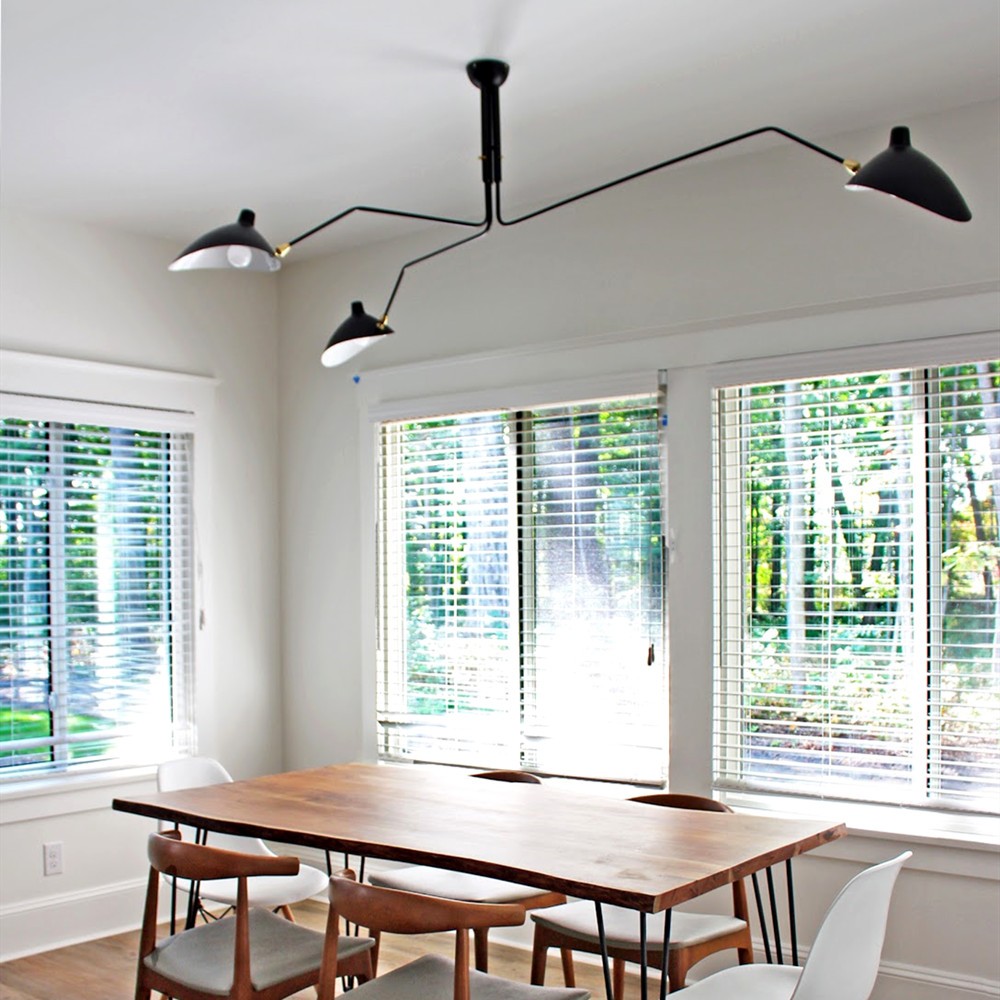 Arclume Arc Ceiling Lamp - Mid Century Multi Arm Light for Living Room