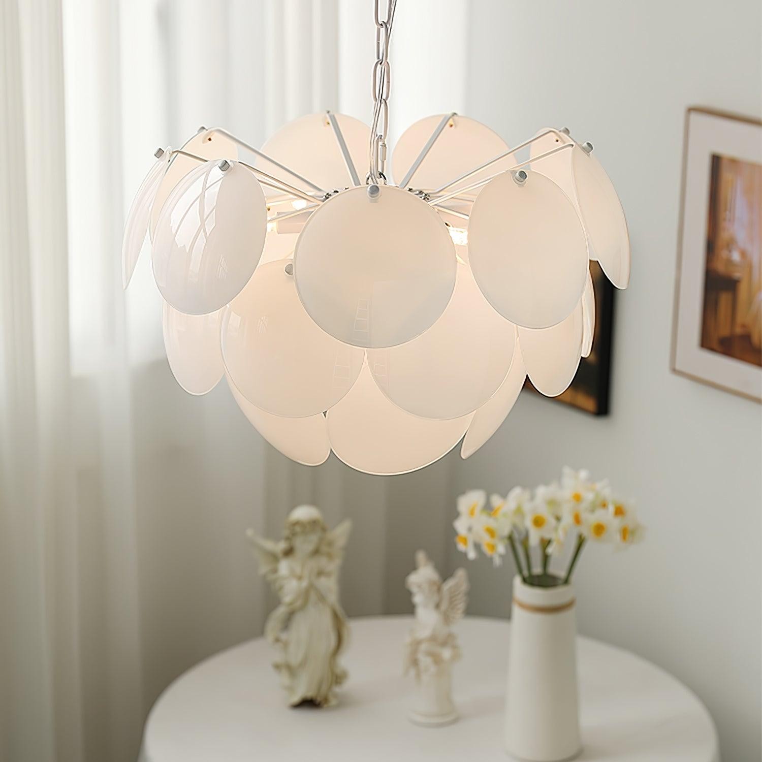 Luxury Fashion Luminous Petal Glass Chandelier M538