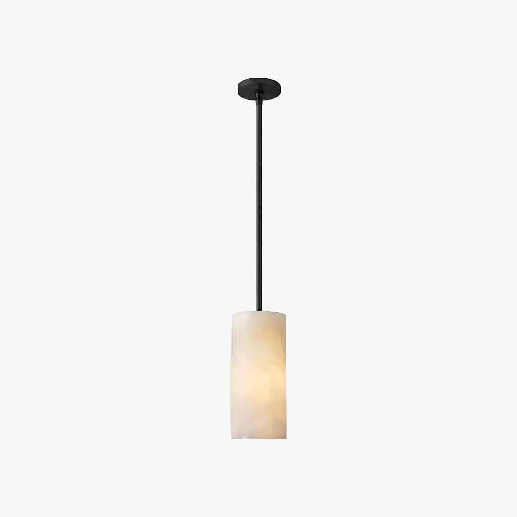 Lumastera Natural Stone Texture Cylindrical Pendant Lamp - Luxury Lamp for Living Room T1220