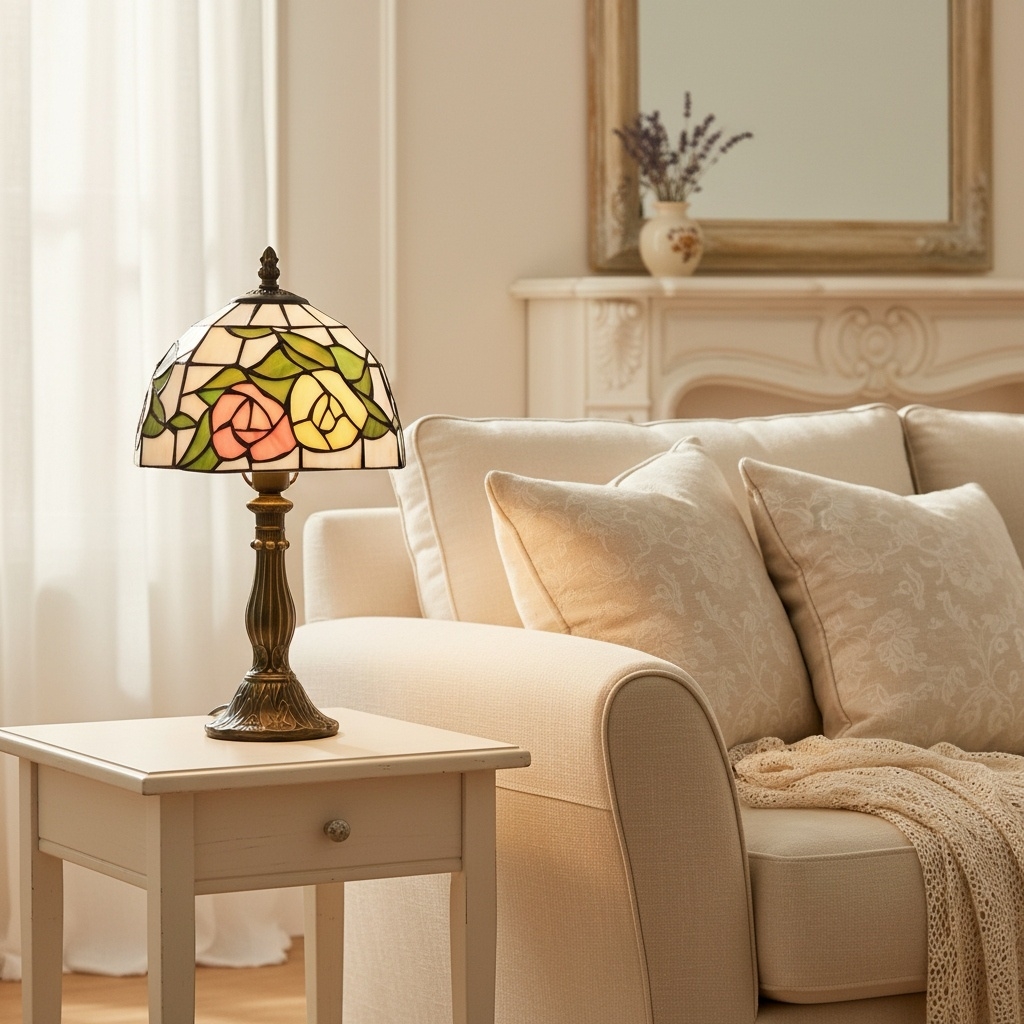 TF Harken Decorative Jewel Table Lamp - Stunning Glass Design Perfect for Bedroom or Living Room T946