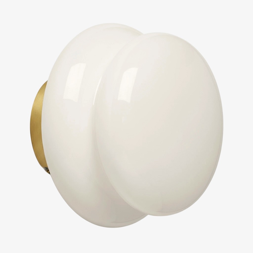 Orra Opaline Glass Wall Sconce - Classic Ambient Light for Hallway T423