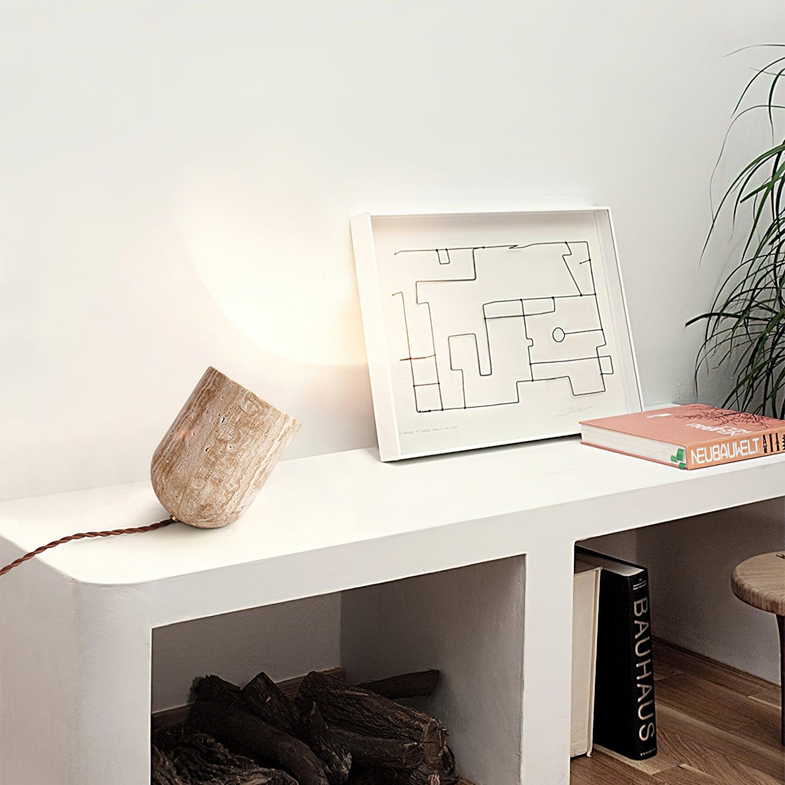 Amidori Travertine Table Lamp T2117