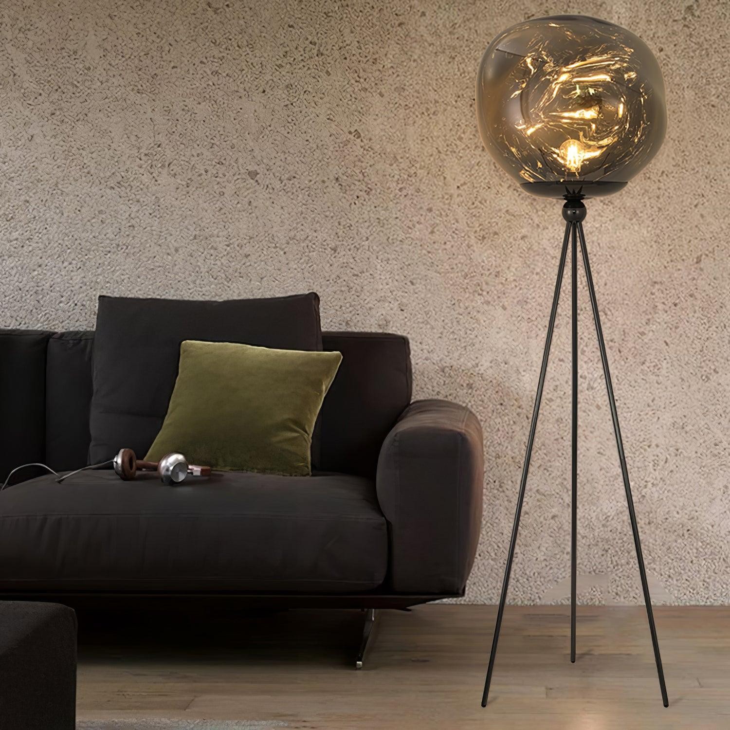 Tripod Irregular Lava Floor Lamp M216