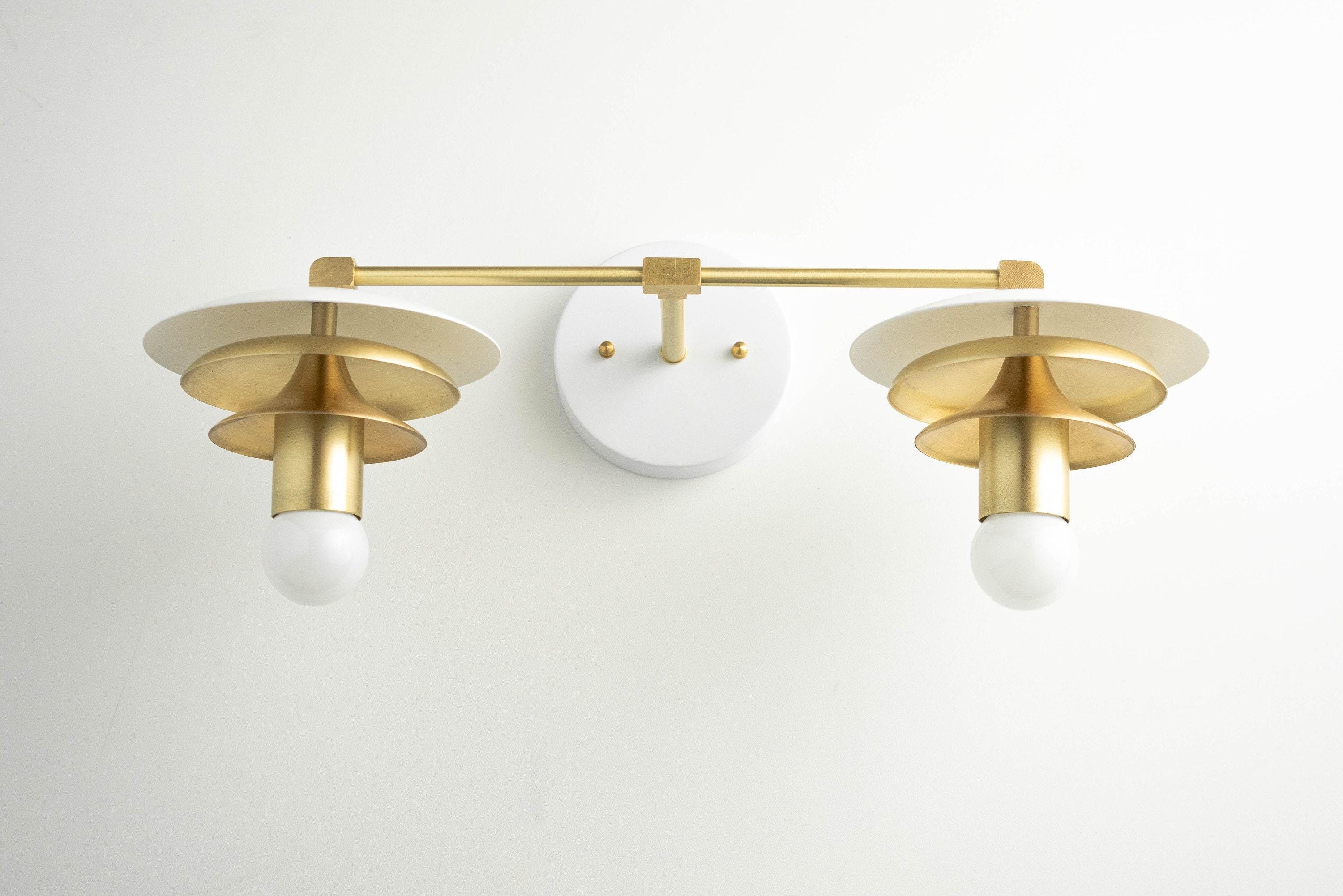 Artivo Layered Brass Vanity Light - Modern Sleek Style Home Bath Accent T361
