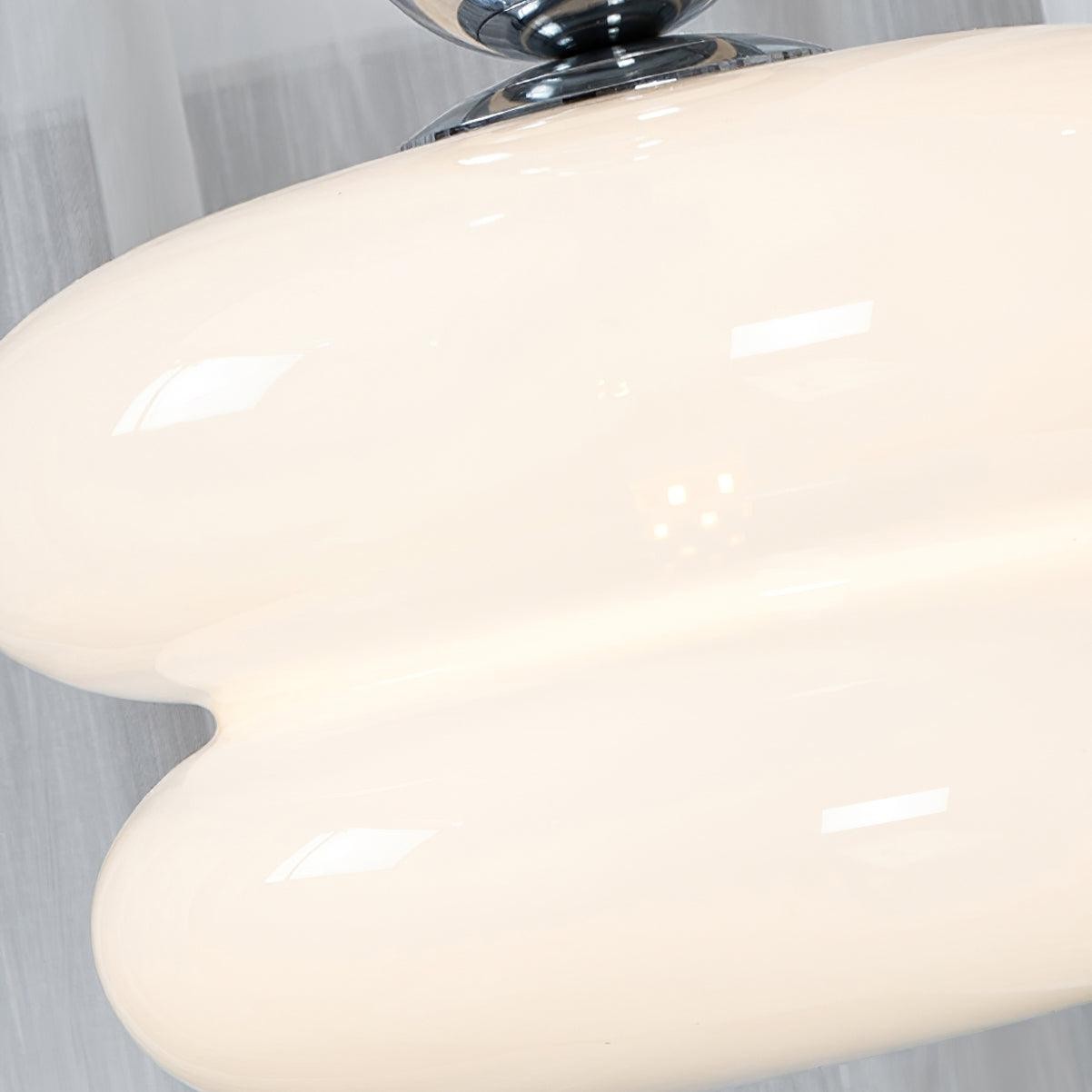 Contemporary Nordic Glass Ball Hoist Pendant Light For Living Room M436