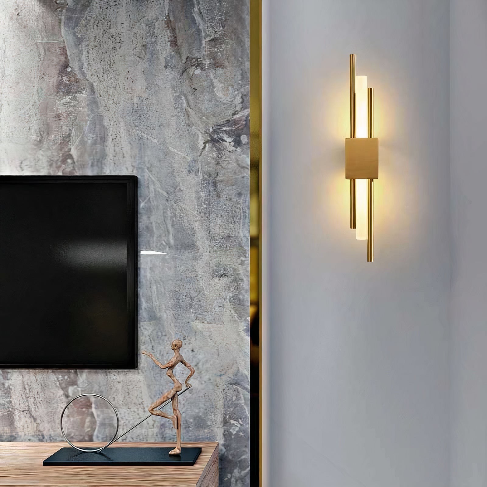 Post Modern Minimalist Light Luxury Grille Wall Lamp M33