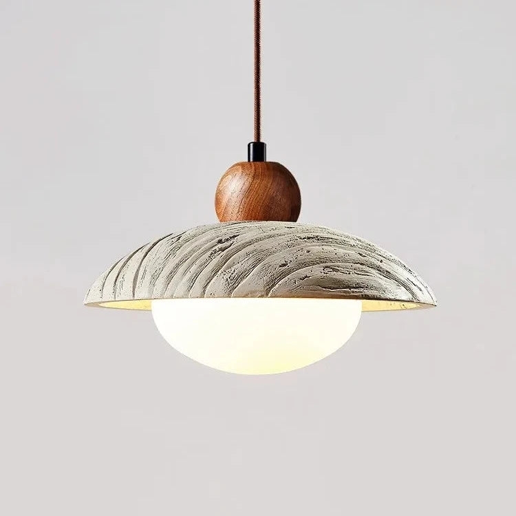 Wabi-sabi Style Travertine Cement Pendant Light T2155