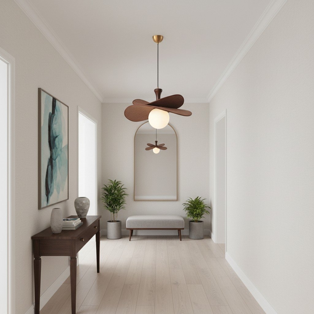 Orrise Sculptural Flower Pendant Light - Modern Fixture for Entryways T529