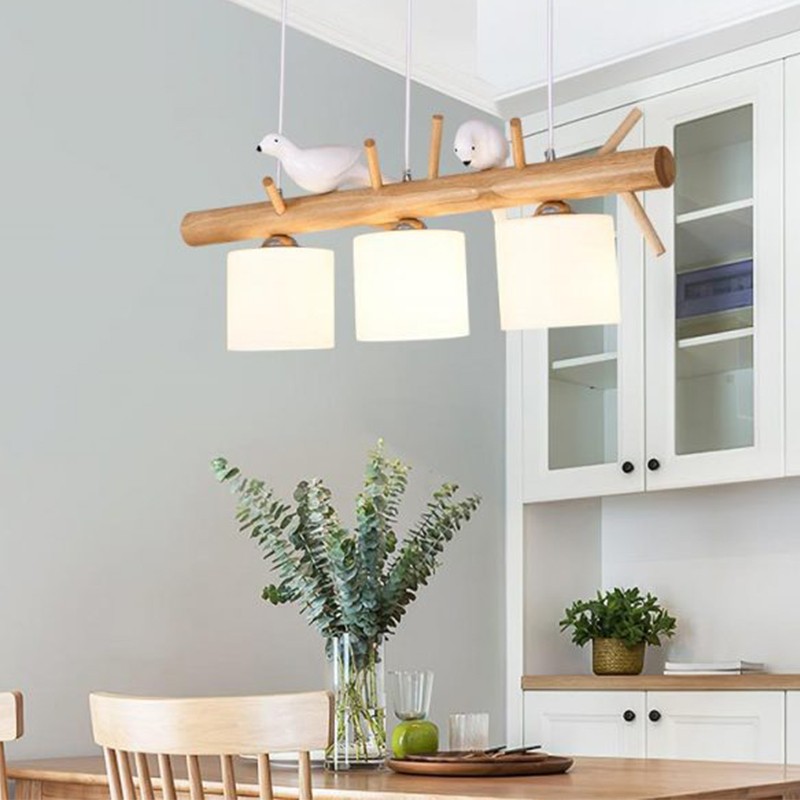 BIRDY Wooden Pendant Light