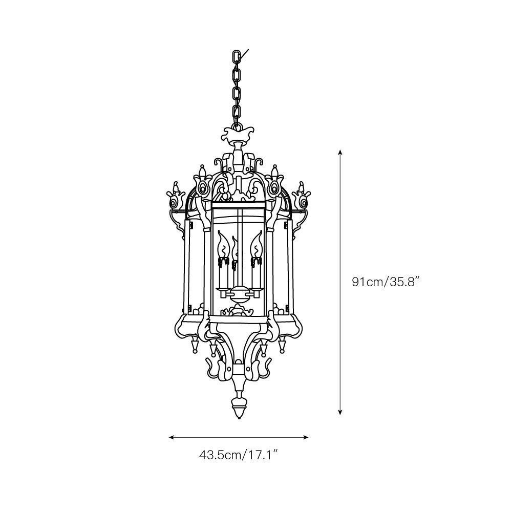 Metropolitan Lantern Chandelier T1707