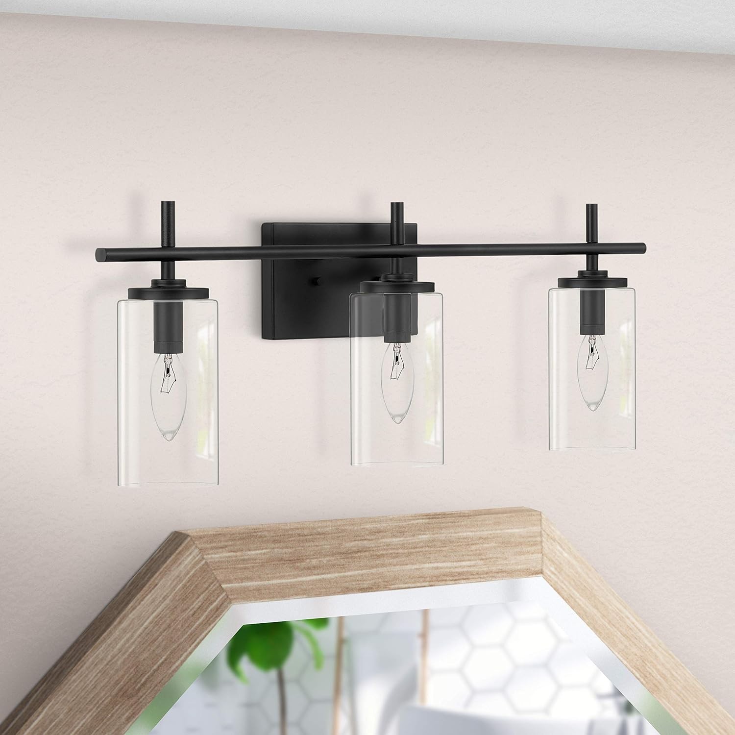 3 Lights Black Bathroom Vanity Light S122