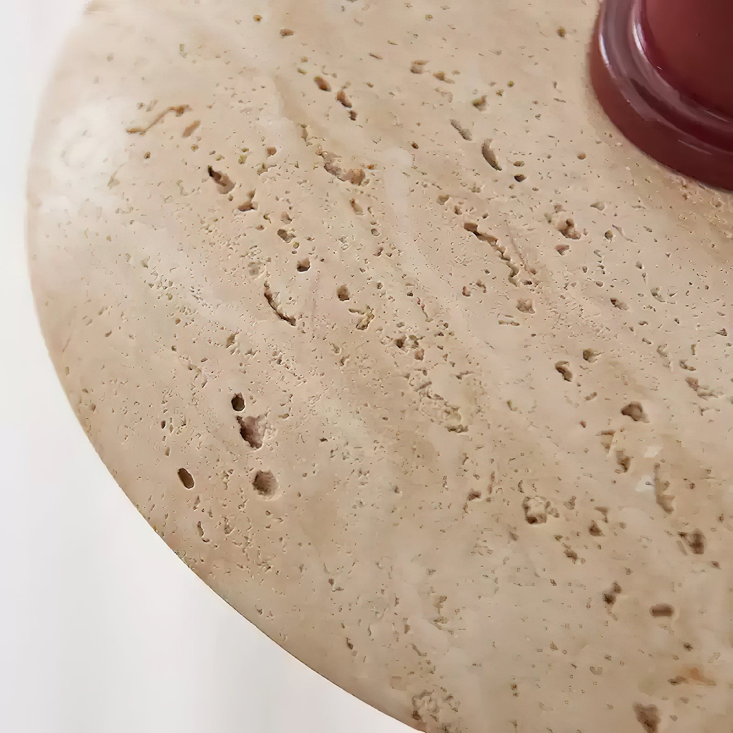 Wabi-sabi Style Travertine Stone Disc Pendant Lamp G05