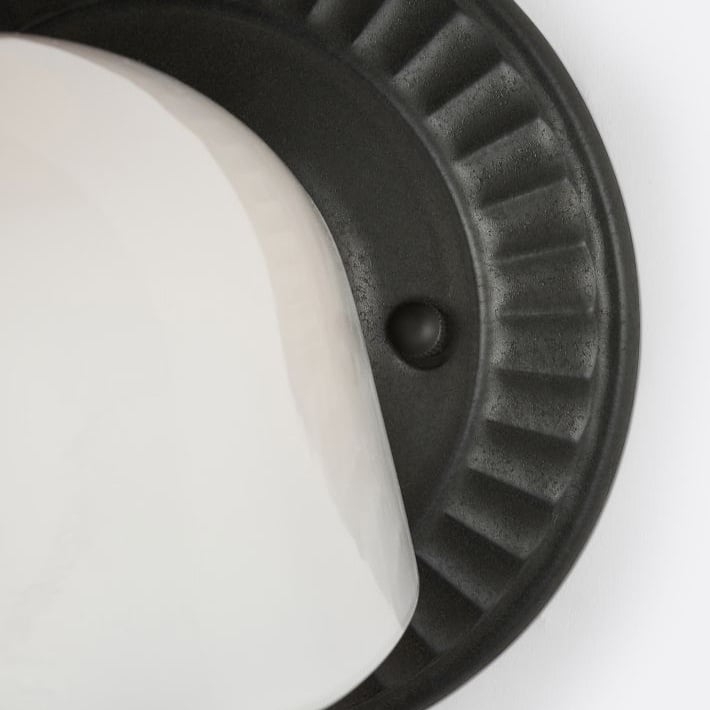 Fiea Fluted Wall Sconce - Art Deco Inspired Design with Soft Ambient Lighting for Bathroom or Bedroom T813