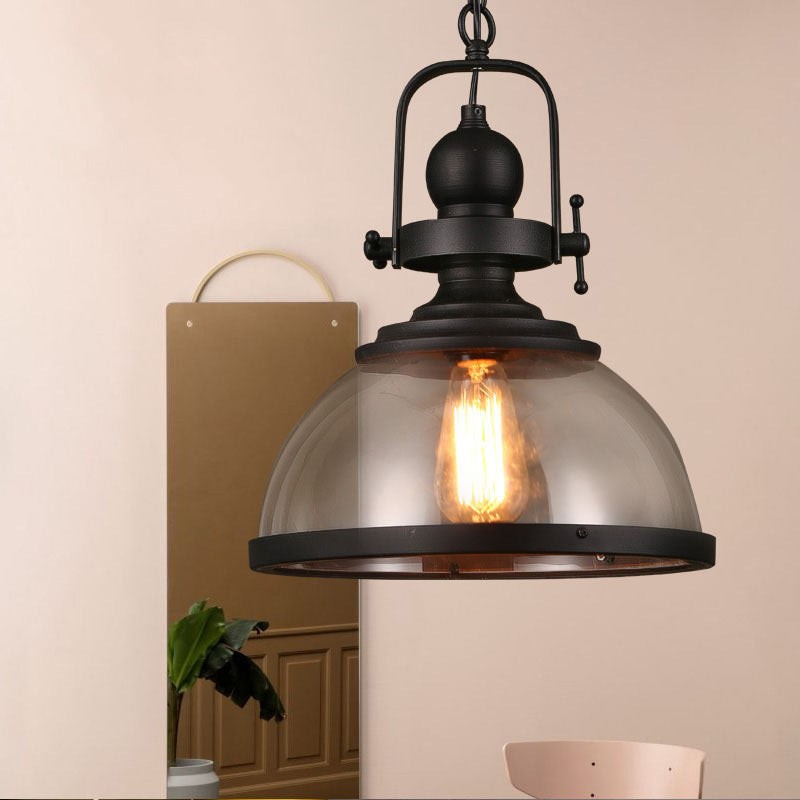Modern Industrial Style Dome Glass Pendant Lamp M65
