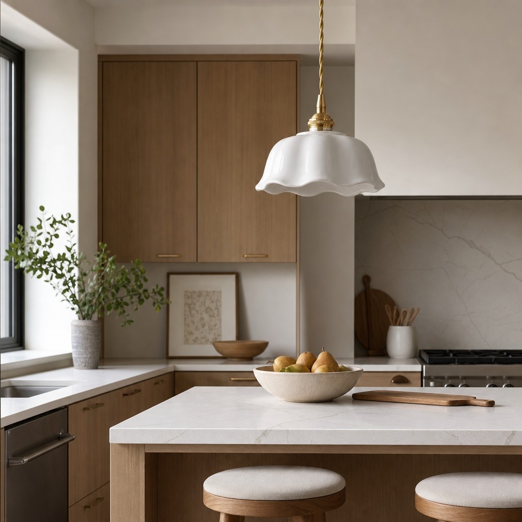 Cienax Mid-Century Flower Ceramic Ceiling and Pendant Light - Suitable for Kitchen and Living Room T2247