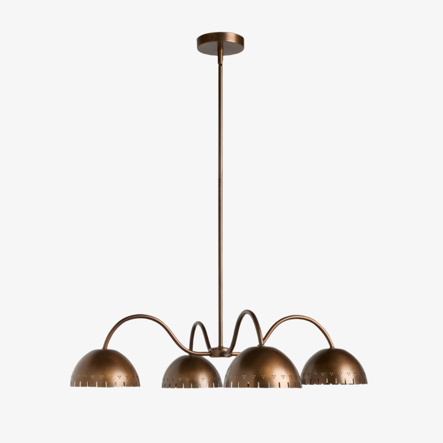 Lustrona Modern Chandelier - Artistic Metal Structure Statement Light for Living or Dining Areas T673