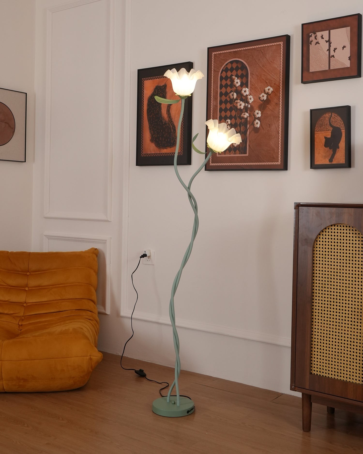 Creative Multi-Head Winding Flower Shape Floor Lamp M75