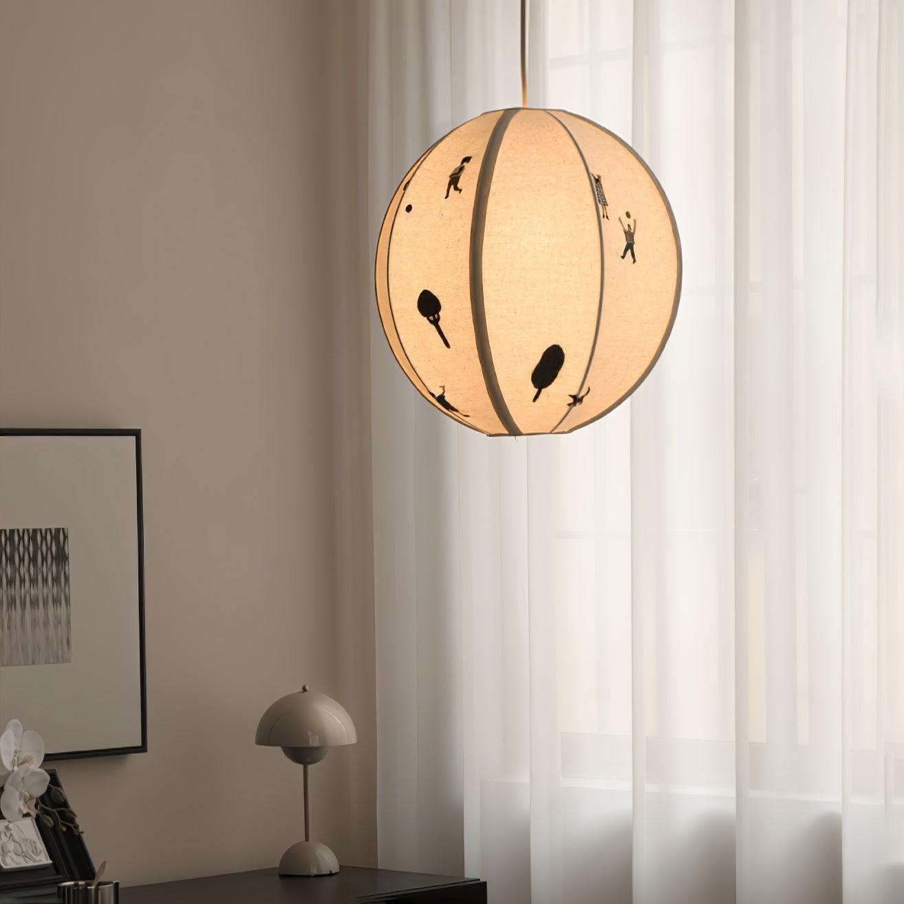 Park Embroidered Textile Pendant Lamp M337