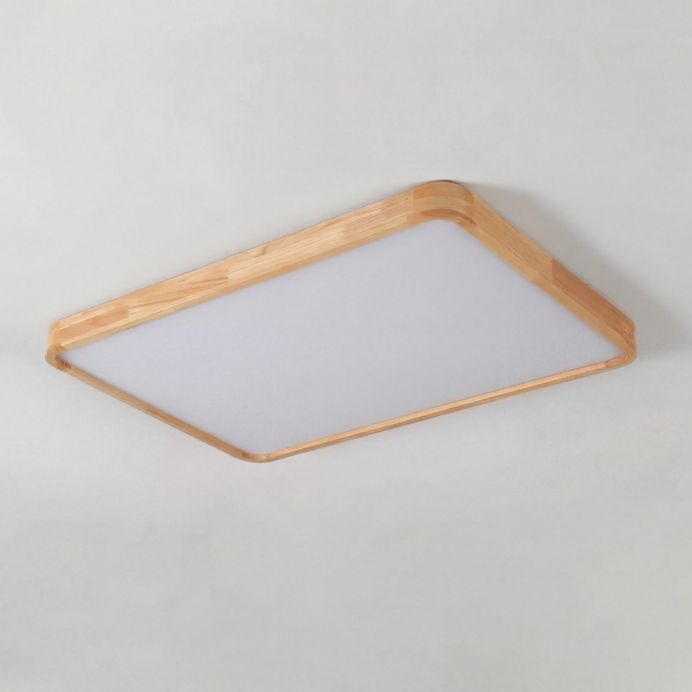 LignoForma Geometric Shape Ceiling Light - Contemporary Wood LED Ceiling for Bedroom and Lounge T1107