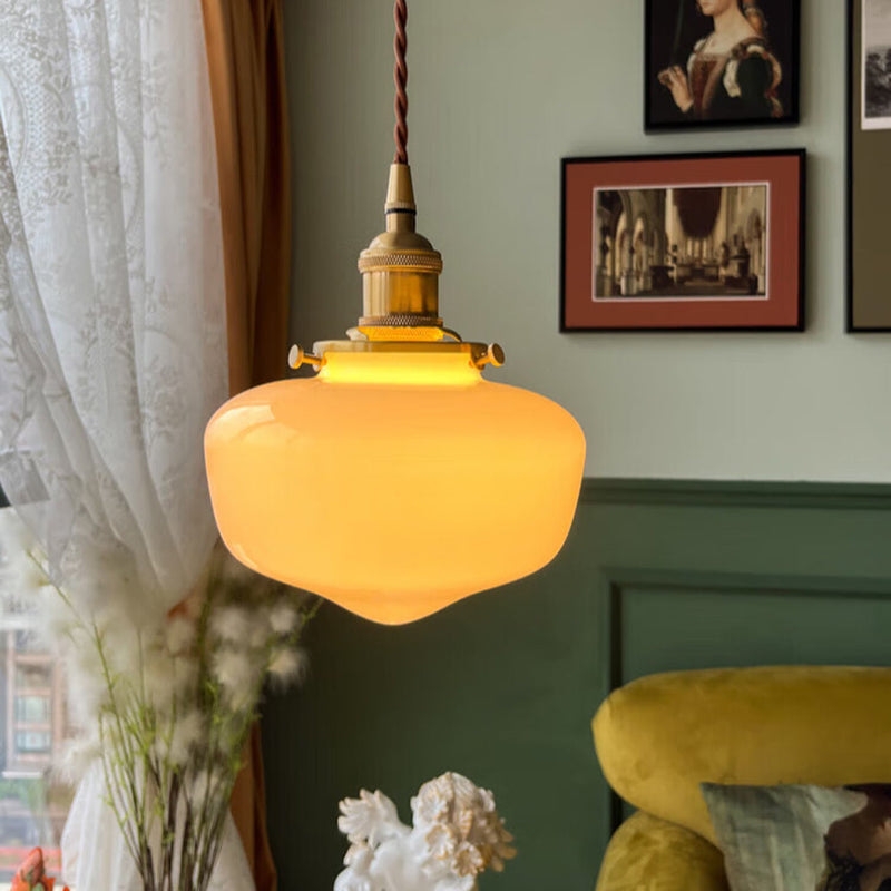 Radiant Lantern Retro Glass Pendant Light T2178