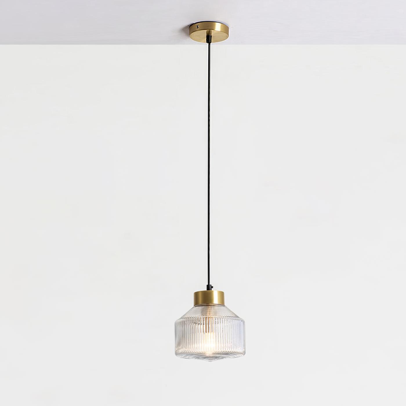 Striped Spinning Top Pendant Light M505